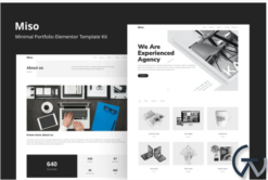 Miso - Minimal Portfolio Elementor Template Kit