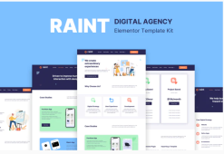 Raint - Digital Agency Elementor Template Kit
