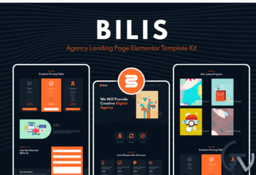 Bilis Agency Landing Page Elementor Block Kit