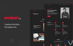 Mobdev - Creative Portfolio & Resume Elementor Template Kit