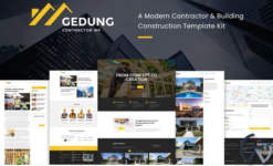 Gedung- Contractor & Building Construction Elementor Template Kit