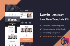 Lawio - Attorney Law Firm Elementor Template Kit