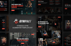 Gympact - Fitness & Gym Elementor Template Kit