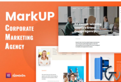 MarkUP - Corporate & Marketing Agency Elementor Template Kit