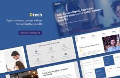 Dtech - Business Services Elementor Template Kit