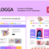 BLOGGA Instagram Blogger Elementor Template Kit