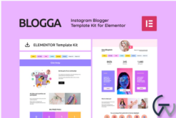 BLOGGA - Instagram Blogger Elementor Template Kit
