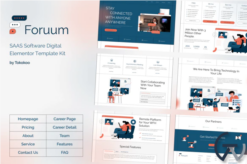 Foruum | SaaS & App Elementor Template Kit
