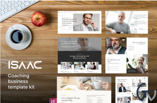 Isaac Business Coaching Elementor Template Kit