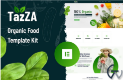 TazZA - Organic Food Elementor Template Kit