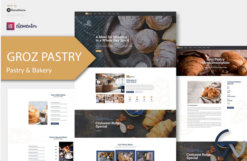 GrozPastry - Bakery Elementor Template Kit
