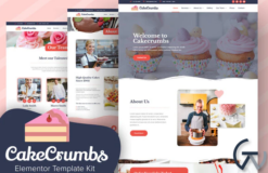 Cakecrumbs - Bakery Elementor Template kit