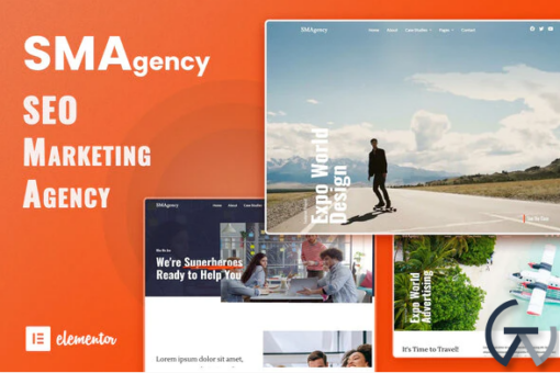 SMAgency SEO Marketing Agency Elementor Template Kit
