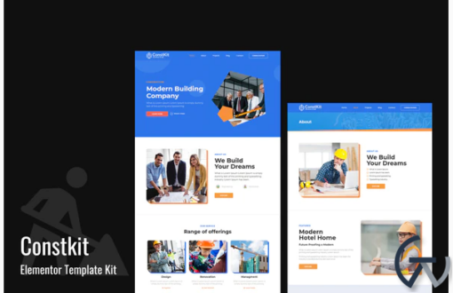 Constkit Construction and Industrial Elementor Template