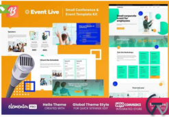 EventLive - Small Conference & Event Elementor Template Kit