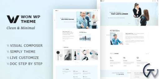 WON Creative Minimal WordPress Theme