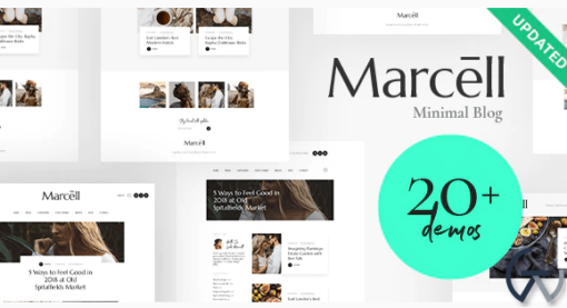 Marcell Personal Blog Magazine WordPress Theme