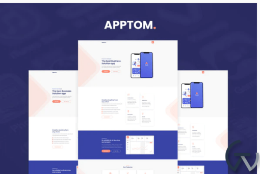 Apptom App Software Showcase Elementor Template Kit