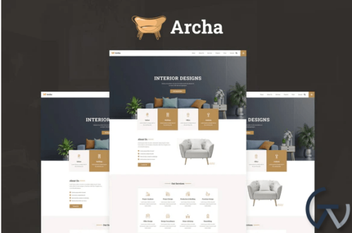 Archa Interior Design Architecture Elementor Template Kit