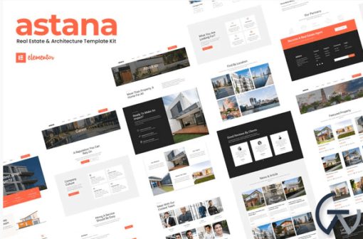Astana Real Estate Architecture Elementor Template Kit