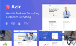 Azir | Finance Consulting Elementor Template Kit