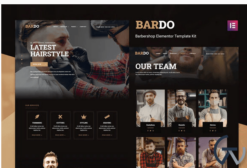 Bardo - Gentleman Barbershop Elementor Template Kit
