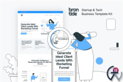 Brontide – IT Solutions & Technology Startup Elementor Template Kit