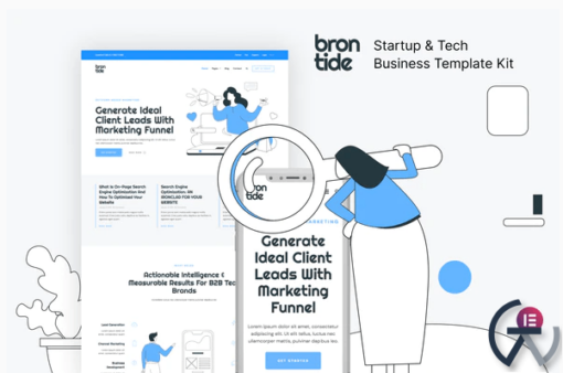 Brontide %E2%80%93 IT Solutions Technology Startup Elementor Template Kit