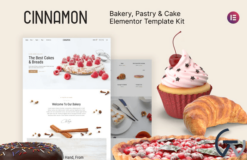 Cinnamon - Bakery & Pastry Shop Elementor Template Kit