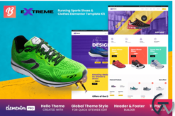 Extreme - Running Sports Shoes & Clothes Elementor Template Kit
