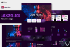 Jacks Pollock - Vape Elementor Template Kit