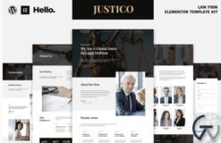 JUSTICO - Law Firm Elementor Template Kit