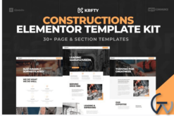 KRAFTY - Construction & Industry Elementor Template Kit