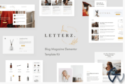 Letterz - Blog Magazine Elementor Template Kit