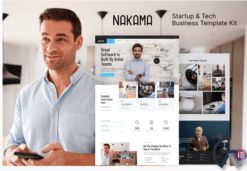 Nakama - Startup & Tech Business Elementor Template Kit