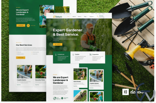 Naturn %E2%80%93 Landscape Gardening Elementor Template Kit