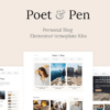 Poet Pen Personal Blog Elementor Template Kit