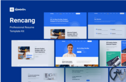 Rencang - CV & Portfolio Elementor Template Kit