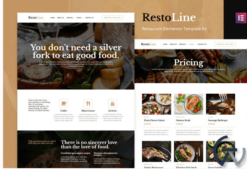 Restoline - Restaurant Elementor Template Kit