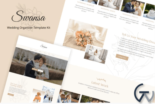 Swansa Wedding Elementor Template Kit