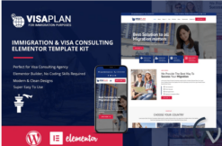 VisaPlan - Immigration & Visa Consulting Elementor Template Kit