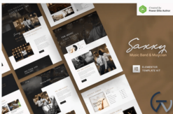 Saxxy - Music Band & Musician Elementor Template Kit