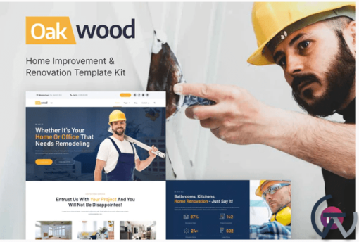 Oakwood Home Improvement Renovation Template Kit