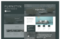 Furnityn - Interior Design Elementor Kit Template