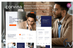 Corvina – Business Coaching & Consulting Service Elementor Template Kit