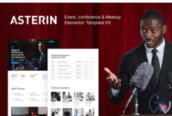 Asterin – Digital Event & Conference Elementor Template Kit