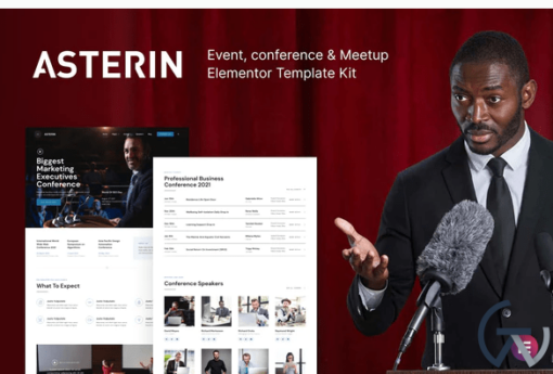 Asterin %E2%80%93 Digital Event Conference Elementor Template Kit