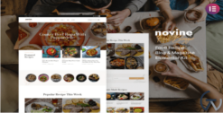 Novine – Food Recipe Blog & Magazine Template Kit