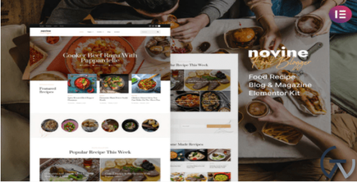 Novine %E2%80%93 Food Recipe Blog Magazine Template Kit