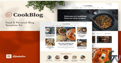 CookBlog %E2%80%93 Food Personal Blog Elementor Template Kit